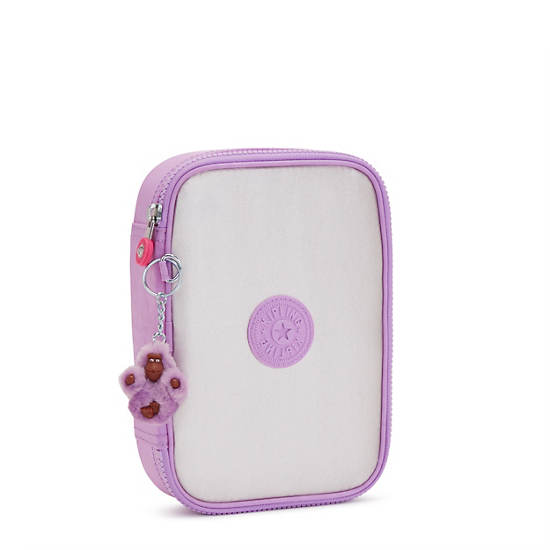 Plecaki Kipling 100 Pens Modne Case Fioletowe | PL 1339AH